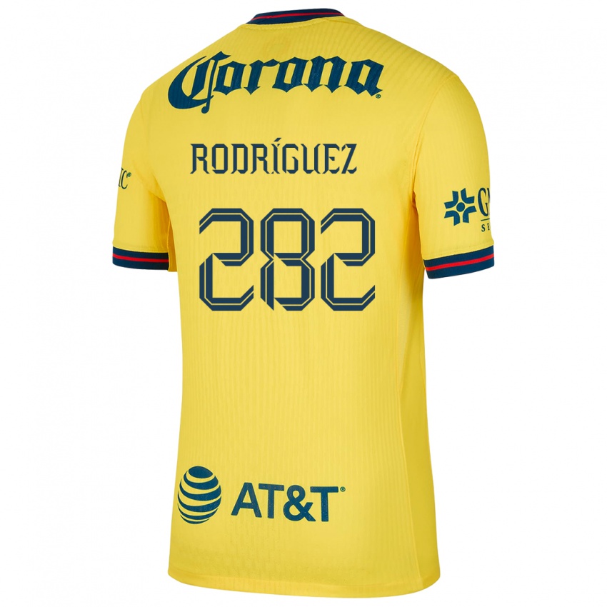 Niño Camiseta Francisco Rodríguez #282 Amarillo Azul 1ª Equipación 2024/25 La Camisa Argentina