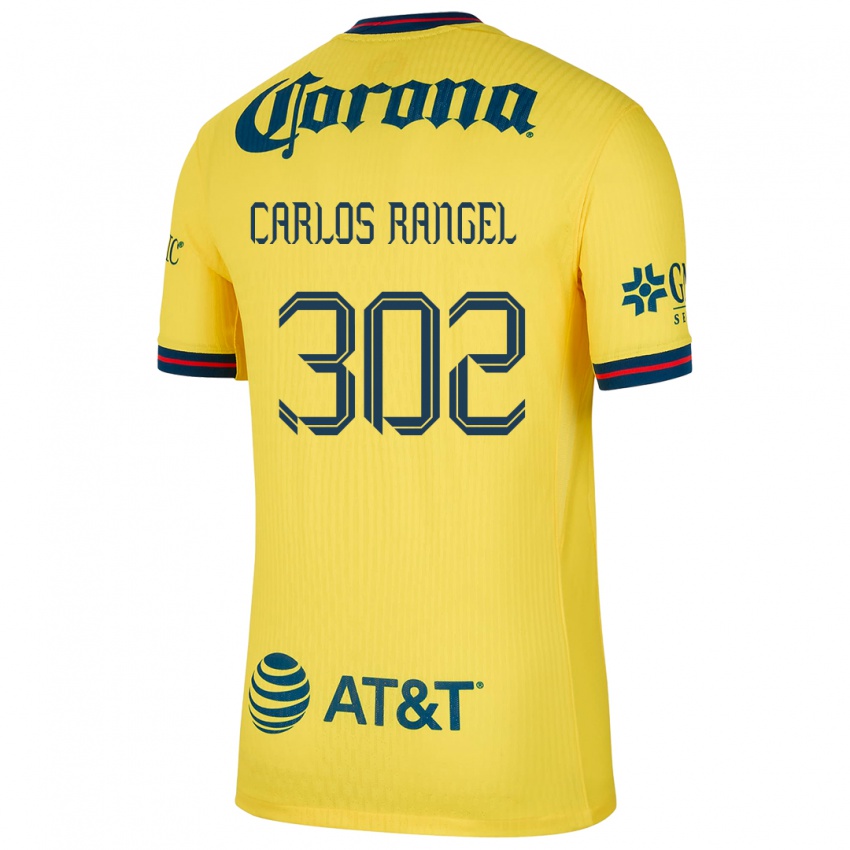 Niño Camiseta Juan Carlos Rangel #302 Amarillo Azul 1ª Equipación 2024/25 La Camisa Argentina