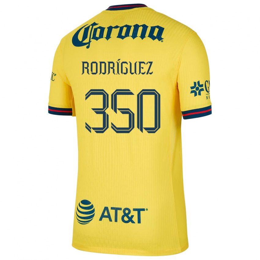 Niño Camiseta Ángel Rodríguez #350 Amarillo Azul 1ª Equipación 2024/25 La Camisa Argentina