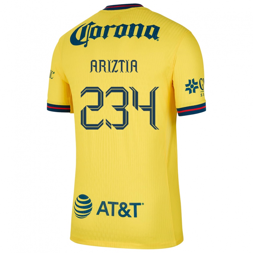 Niño Camiseta Íñigo Ariztia #234 Amarillo Azul 1ª Equipación 2024/25 La Camisa Argentina