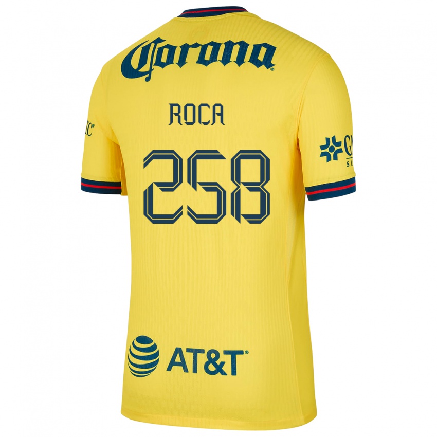 Niño Camiseta Juan Roca #258 Amarillo Azul 1ª Equipación 2024/25 La Camisa Argentina