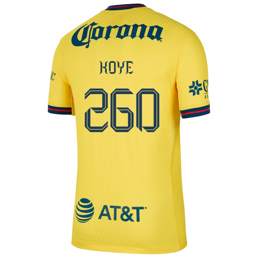 Niño Camiseta Julián Koye #260 Amarillo Azul 1ª Equipación 2024/25 La Camisa Argentina