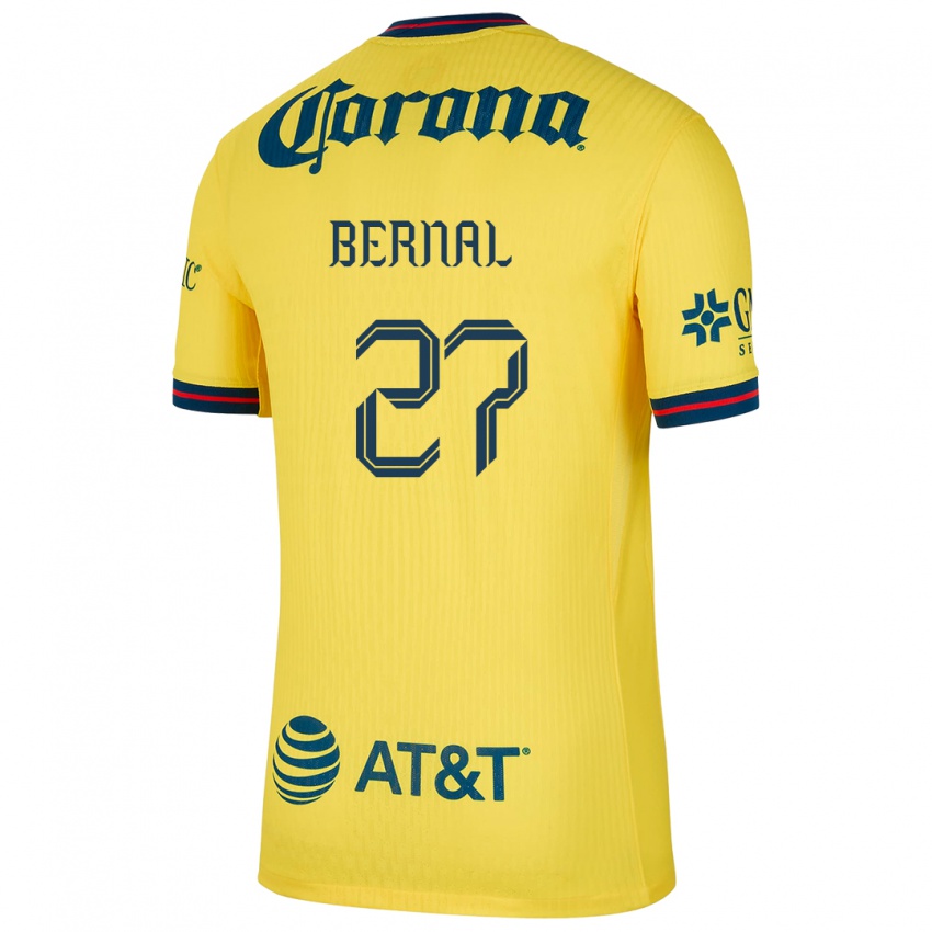 Niño Camiseta Mayra Pelayo Bernal #27 Amarillo Azul 1ª Equipación 2024/25 La Camisa Argentina