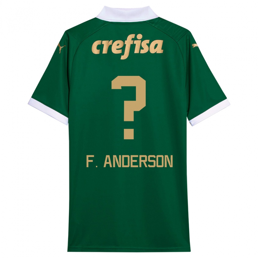 Niño Camiseta Felipe Anderson #0 Verde Blanco 1ª Equipación 2024/25 La Camisa Argentina