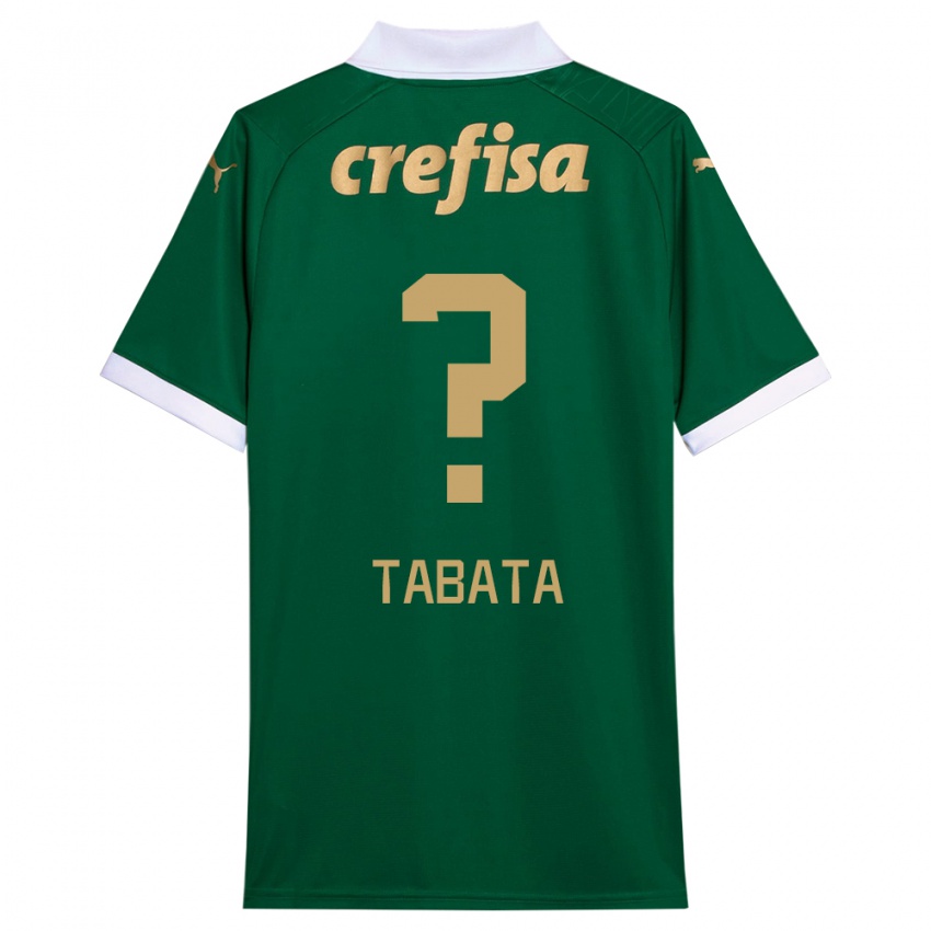 Niño Camiseta Bruno Tabata #0 Verde Blanco 1ª Equipación 2024/25 La Camisa Argentina