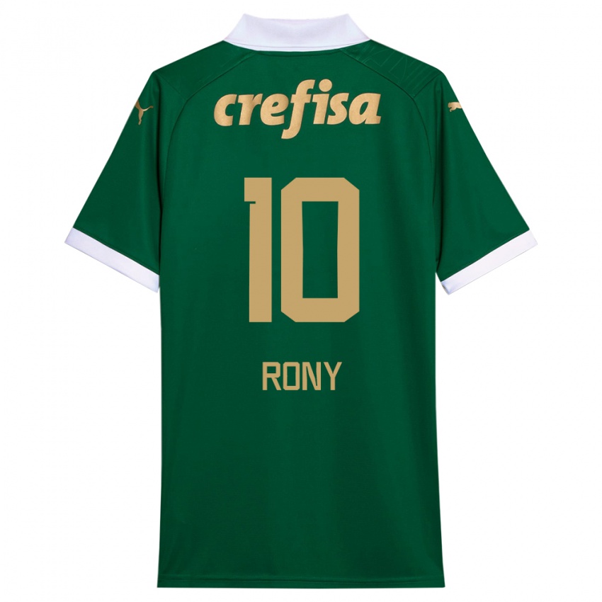 Niño Camiseta Rony #10 Verde Blanco 1ª Equipación 2024/25 La Camisa Argentina