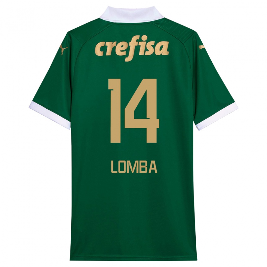 Niño Camiseta Marcelo Lomba #14 Verde Blanco 1ª Equipación 2024/25 La Camisa Argentina