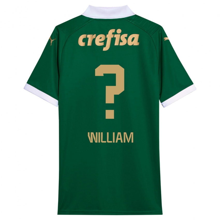 Niño Camiseta William #0 Verde Blanco 1ª Equipación 2024/25 La Camisa Argentina