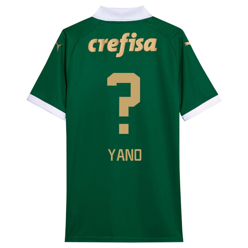 Niño Camiseta Luiz Yano #0 Verde Blanco 1ª Equipación 2024/25 La Camisa Argentina