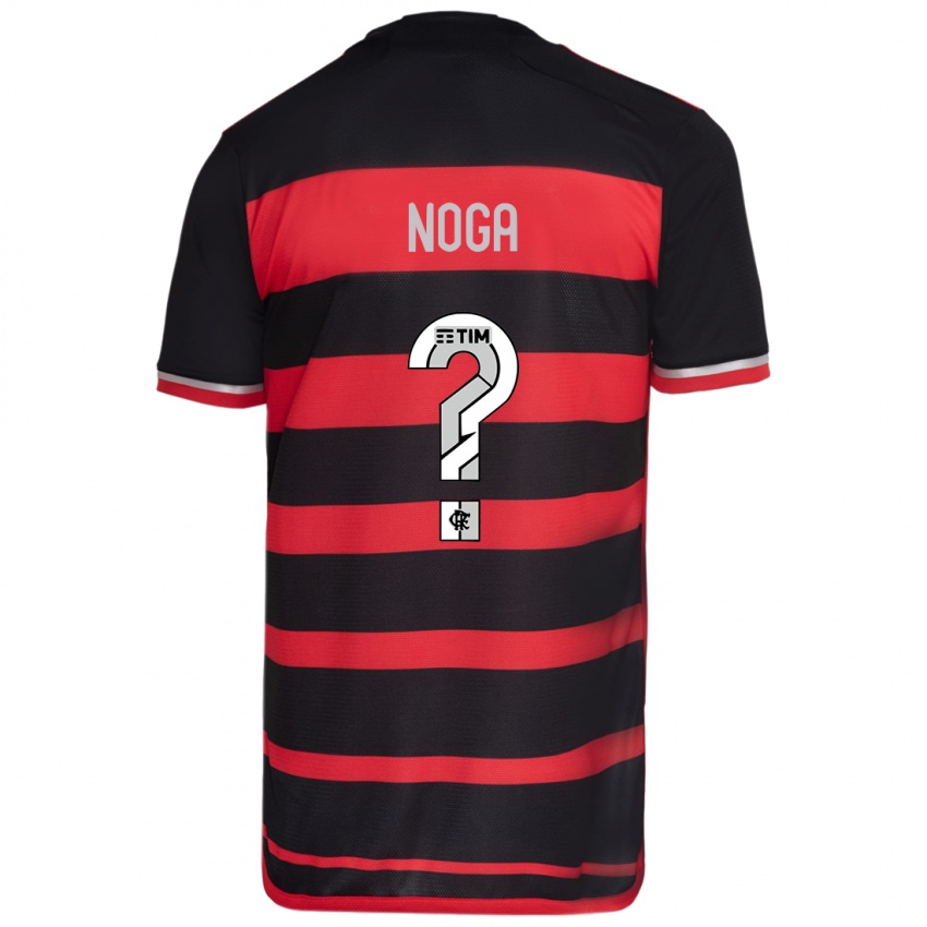 Niño Camiseta Gabriel Noga #0 Negro Rojo 1ª Equipación 2024/25 La Camisa Argentina