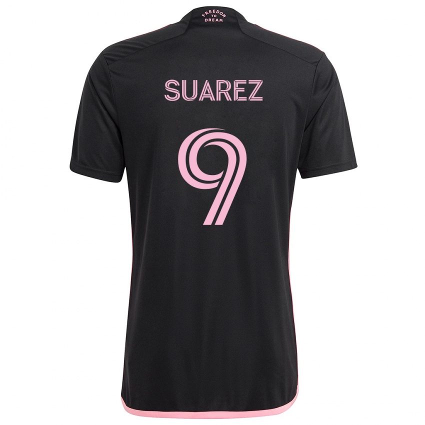 Niño Camiseta Luis Suárez #9 Negro 2ª Equipación 2024/25 La Camisa Argentina