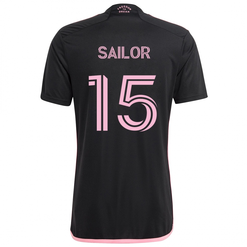 Niño Camiseta Ryan Sailor #15 Negro 2ª Equipación 2024/25 La Camisa Argentina