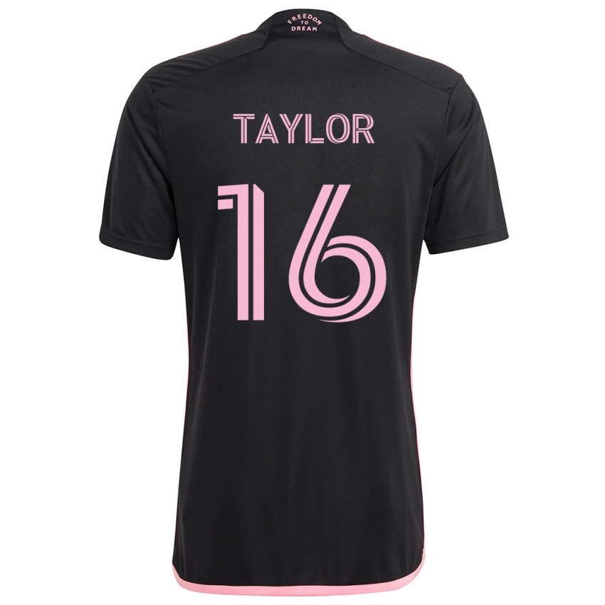 Niño Camiseta Robert Taylor #16 Negro 2ª Equipación 2024/25 La Camisa Argentina