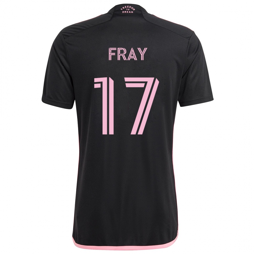 Niño Camiseta Ian Fray #17 Negro 2ª Equipación 2024/25 La Camisa Argentina