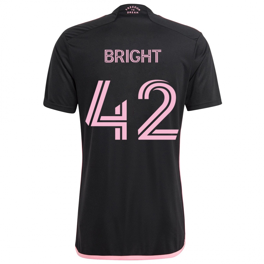 Niño Camiseta Yannick Bright #42 Negro 2ª Equipación 2024/25 La Camisa Argentina