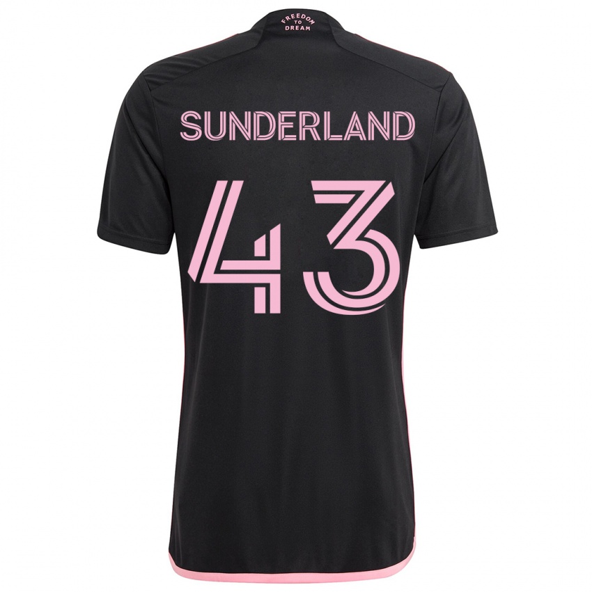 Niño Camiseta Lawson Sunderland #43 Negro 2ª Equipación 2024/25 La Camisa Argentina