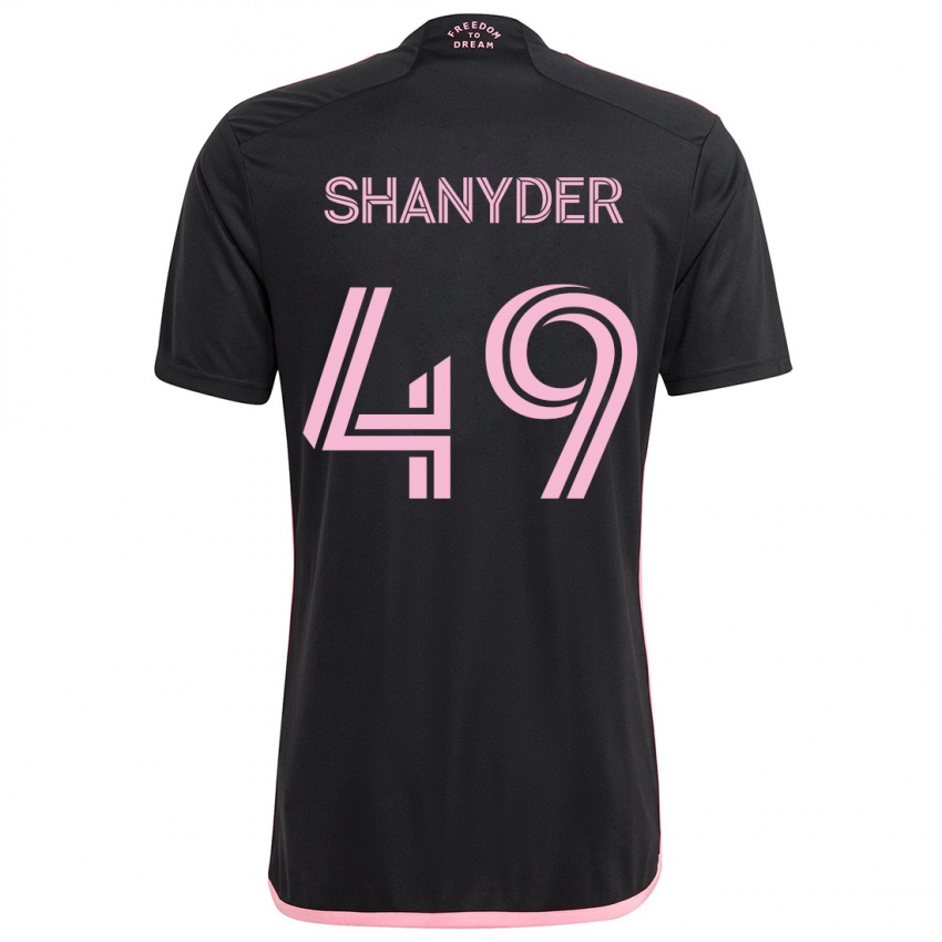 Niño Camiseta Shanyder Borgelin #49 Negro 2ª Equipación 2024/25 La Camisa Argentina