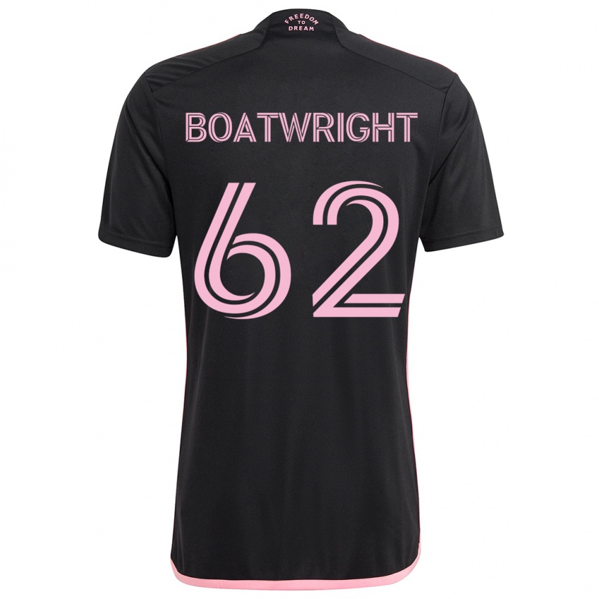 Niño Camiseta Israel Boatwright #62 Negro 2ª Equipación 2024/25 La Camisa Argentina