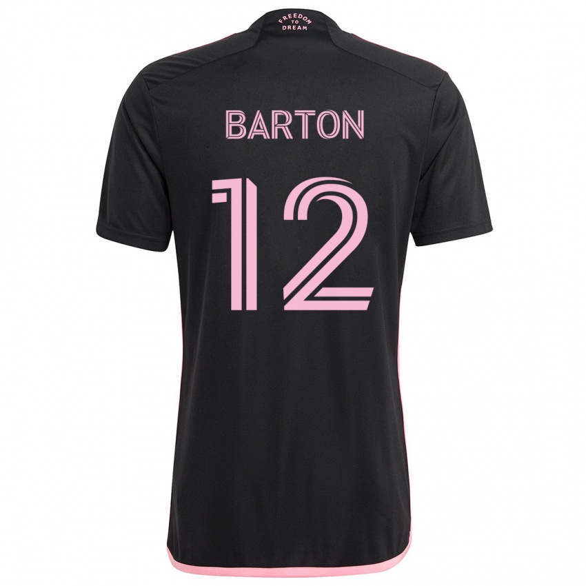 Niño Camiseta Tye Barton #12 Negro 2ª Equipación 2024/25 La Camisa Argentina