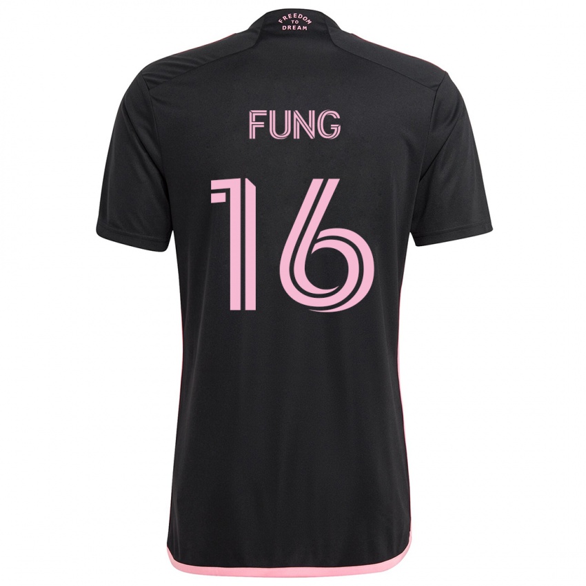 Niño Camiseta Victor Fung #16 Negro 2ª Equipación 2024/25 La Camisa Argentina