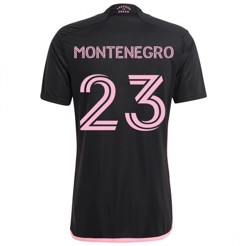 Niño Camiseta Ricardo Montenegro #23 Negro 2ª Equipación 2024/25 La Camisa Argentina