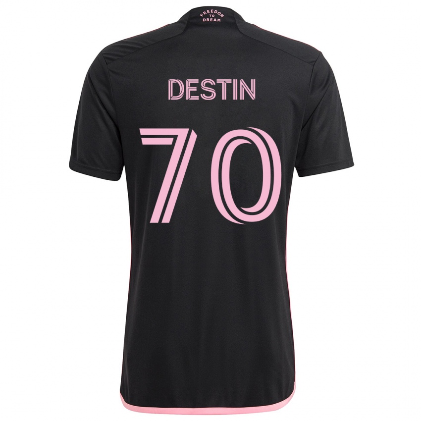 Niño Camiseta Bryan Destin #70 Negro 2ª Equipación 2024/25 La Camisa Argentina