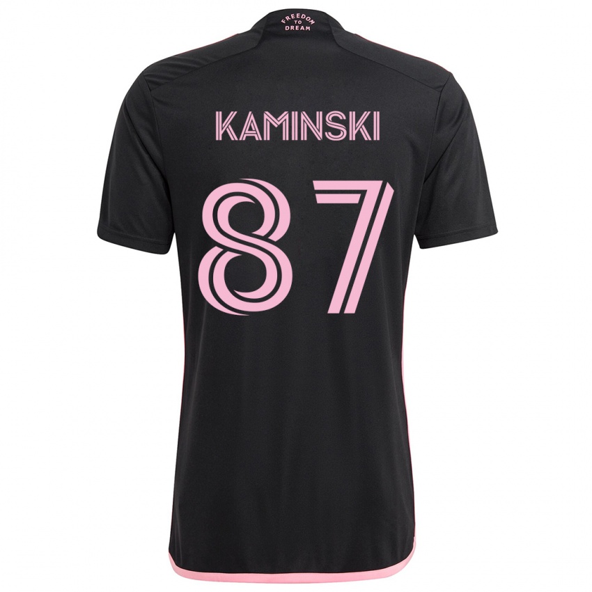 Niño Camiseta Brett Kaminski #87 Negro 2ª Equipación 2024/25 La Camisa Argentina