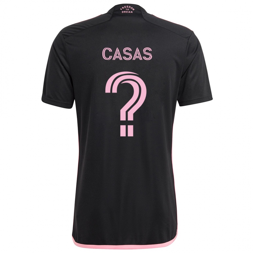 Niño Camiseta André Casas #0 Negro 2ª Equipación 2024/25 La Camisa Argentina