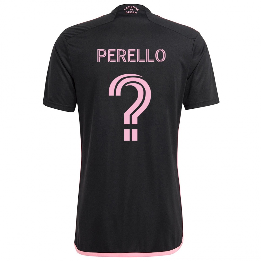 Niño Camiseta Sergio Perello #0 Negro 2ª Equipación 2024/25 La Camisa Argentina