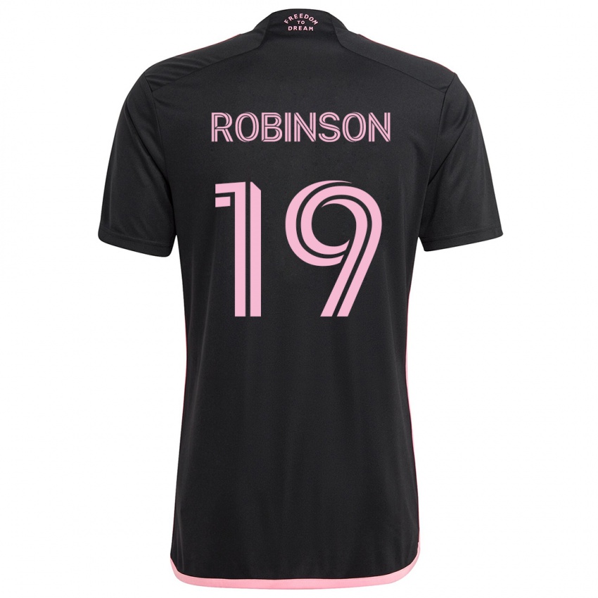 Niño Camiseta Robbie Robinson #19 Negro 2ª Equipación 2024/25 La Camisa Argentina