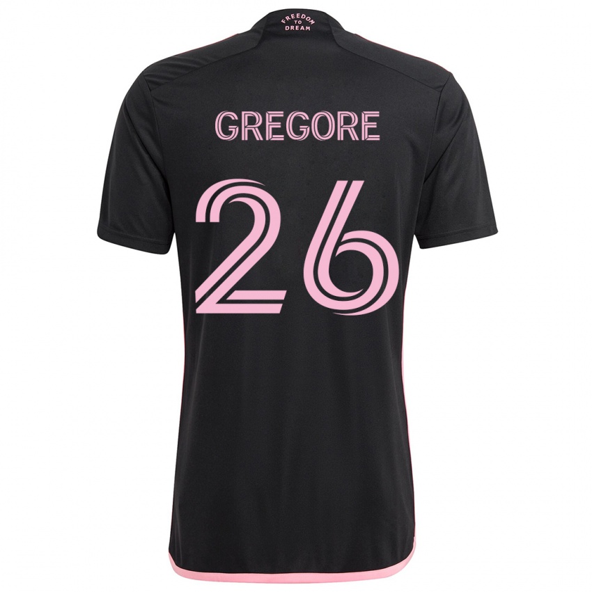 Niño Camiseta Gregore #26 Negro 2ª Equipación 2024/25 La Camisa Argentina