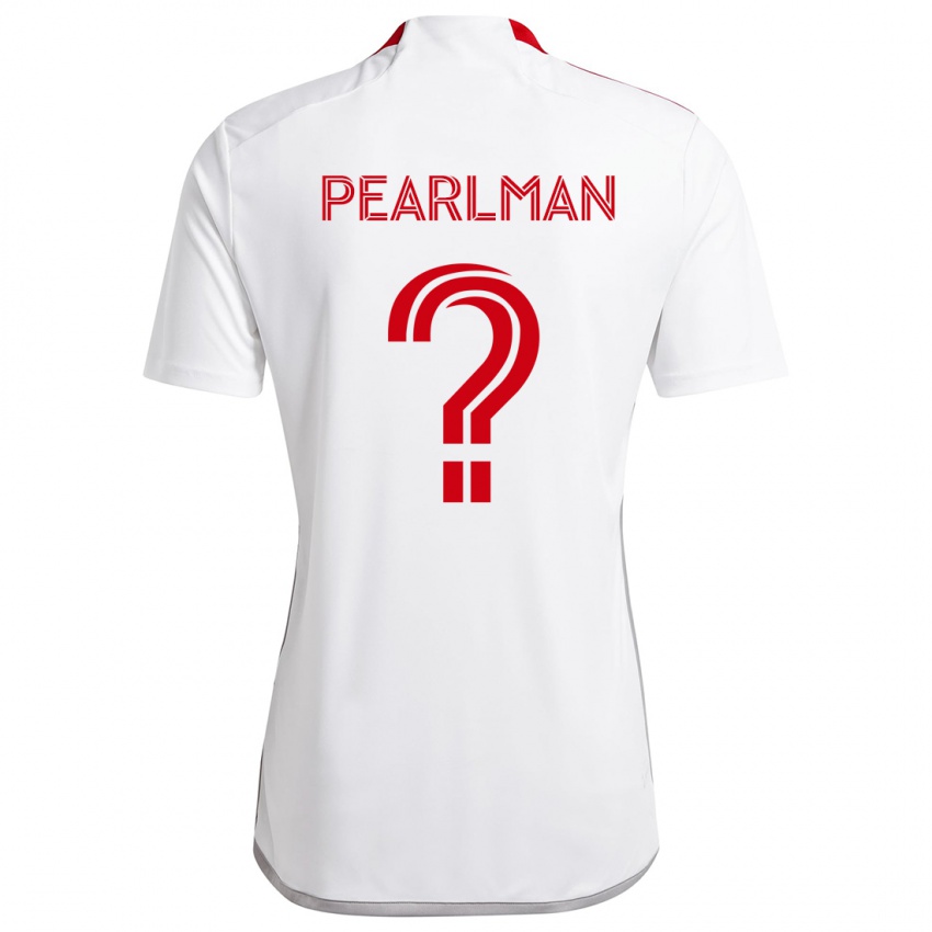 Niño Camiseta Adam Pearlman #0 Blanco Rojo 2ª Equipación 2024/25 La Camisa Argentina