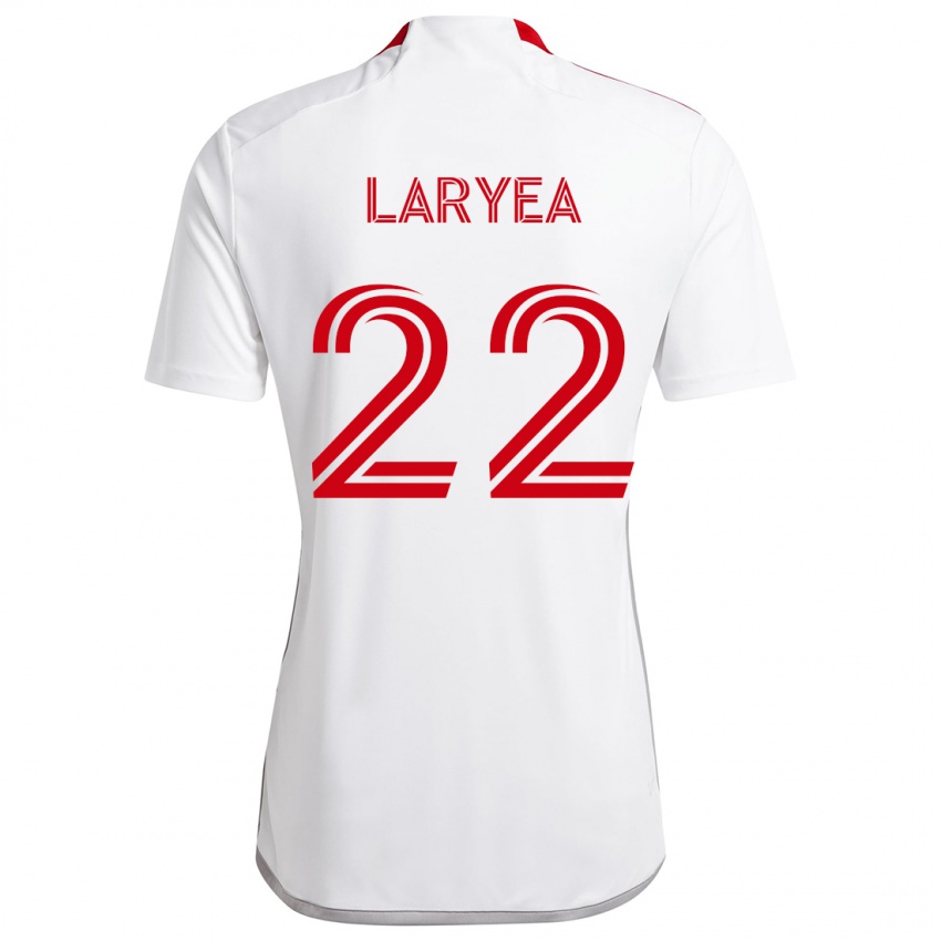 Niño Camiseta Richie Laryea #22 Blanco Rojo 2ª Equipación 2024/25 La Camisa Argentina