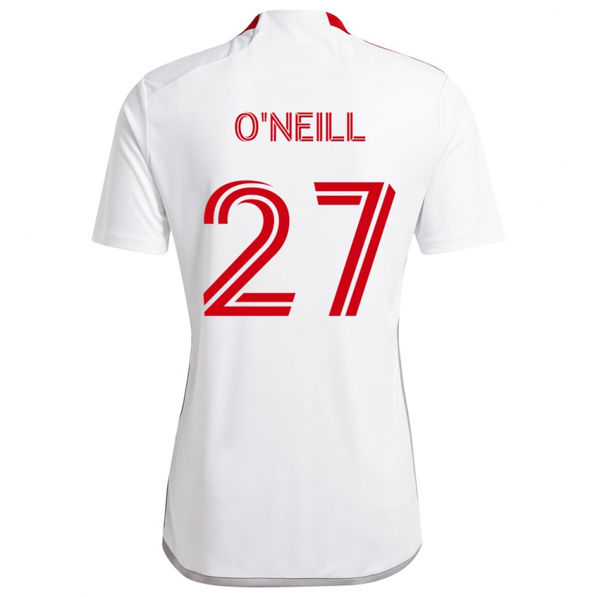 Niño Camiseta Shane O'neill #27 Blanco Rojo 2ª Equipación 2024/25 La Camisa Argentina