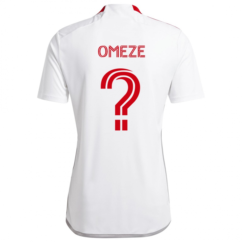 Niño Camiseta Chimere Omeze #0 Blanco Rojo 2ª Equipación 2024/25 La Camisa Argentina