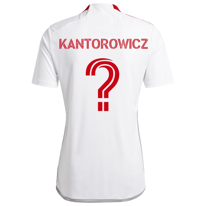 Niño Camiseta Dominic Kantorowicz #0 Blanco Rojo 2ª Equipación 2024/25 La Camisa Argentina