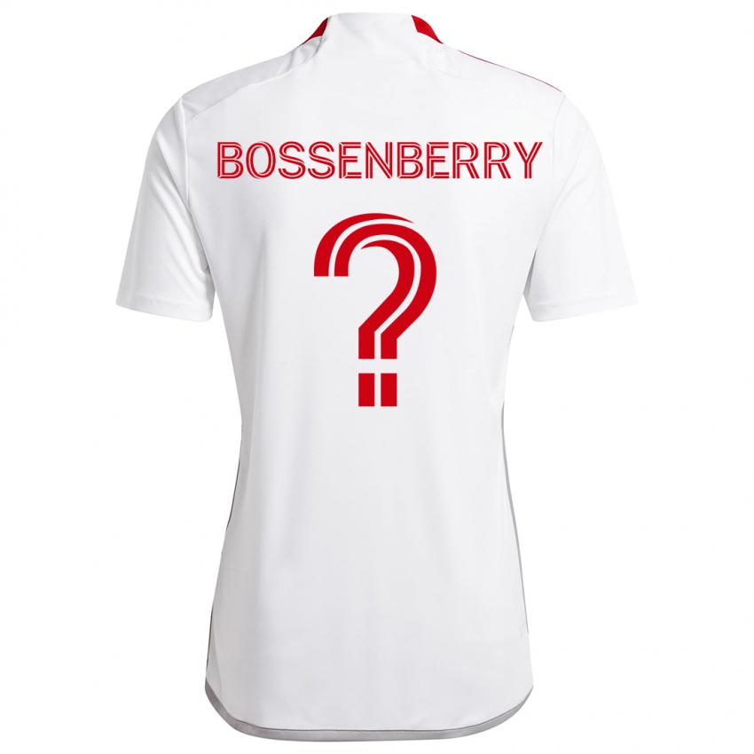 Niño Camiseta Antone Bossenberry #0 Blanco Rojo 2ª Equipación 2024/25 La Camisa Argentina