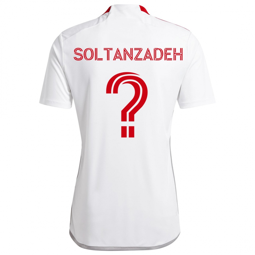 Niño Camiseta Shayan Soltanzadeh #0 Blanco Rojo 2ª Equipación 2024/25 La Camisa Argentina