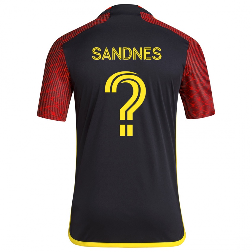 Niño Camiseta Gallatin Sandnes #0 Negro Rojo 2ª Equipación 2024/25 La Camisa Argentina