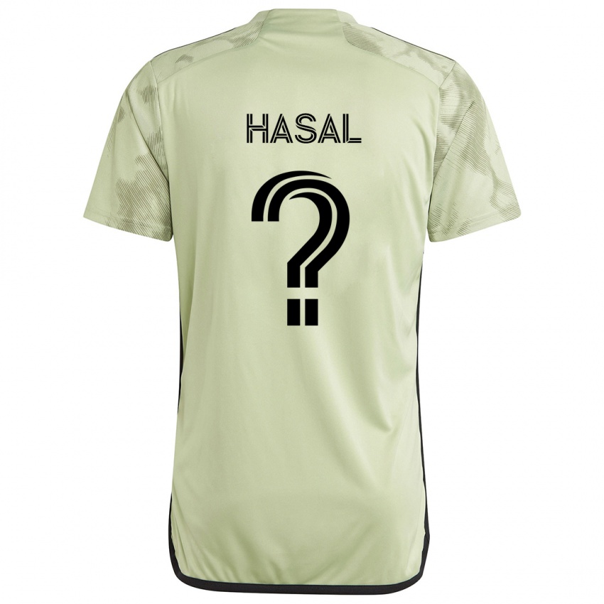 Niño Camiseta Thomas Hasal #0 Verde Claro 2ª Equipación 2024/25 La Camisa Argentina