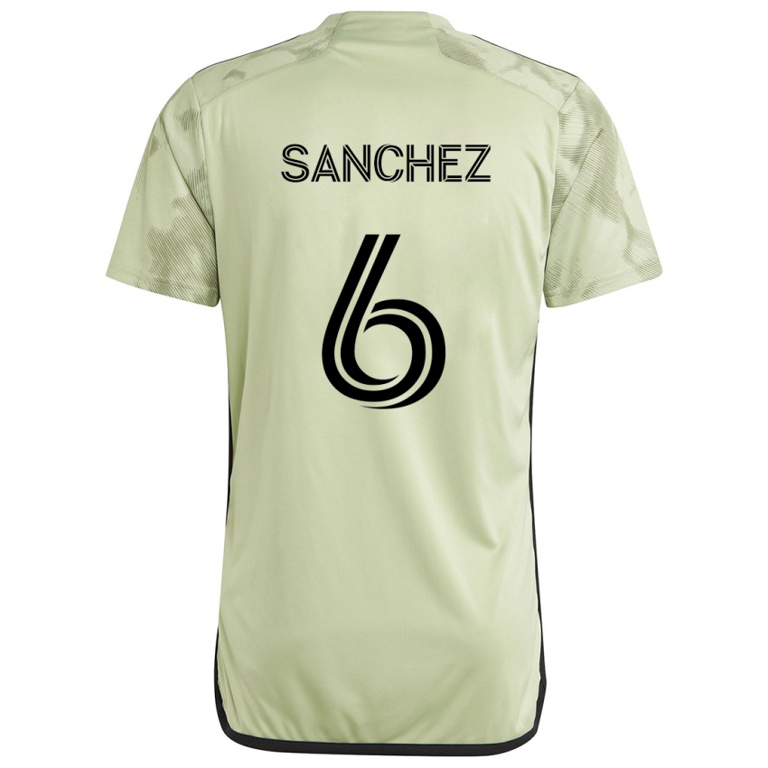 Niño Camiseta Ilie Sánchez #6 Verde Claro 2ª Equipación 2024/25 La Camisa Argentina