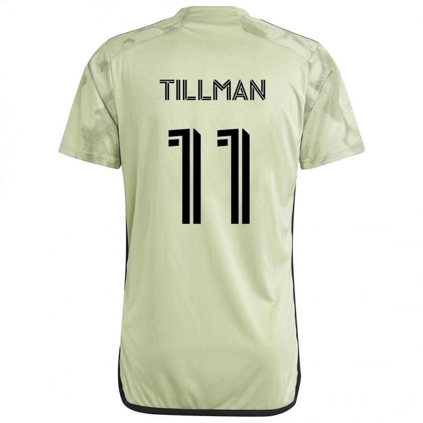 Niño Camiseta Timothy Tillman #11 Verde Claro 2ª Equipación 2024/25 La Camisa Argentina