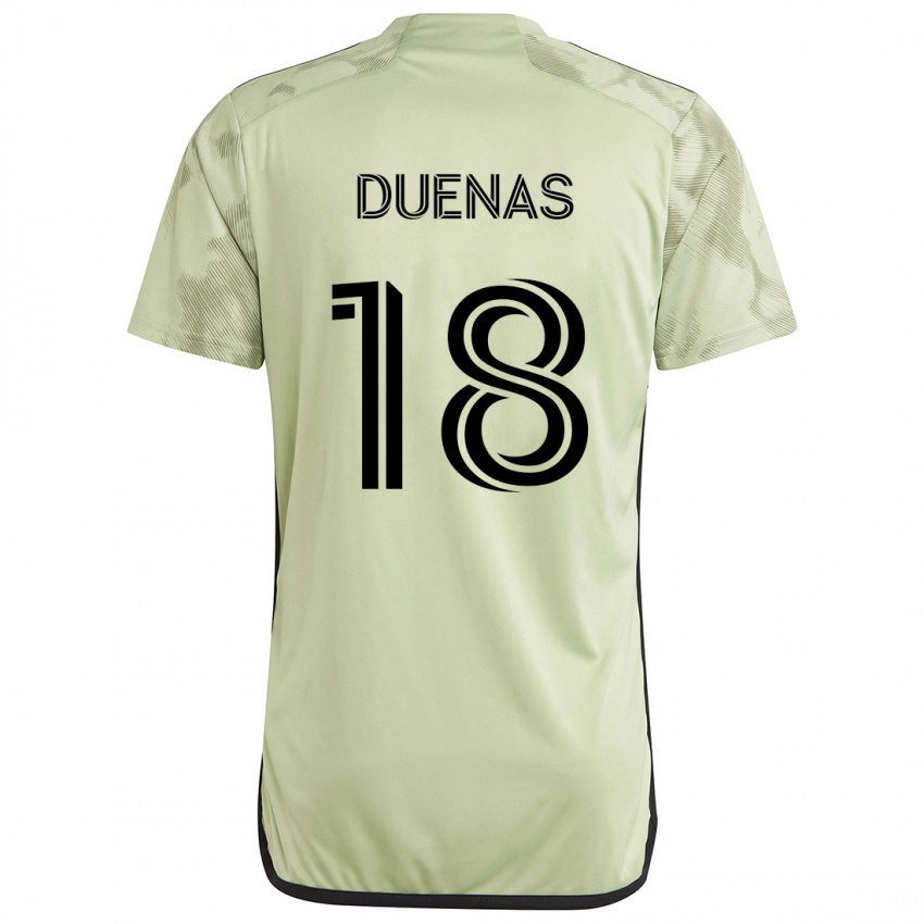 Niño Camiseta Érik Dueñas #18 Verde Claro 2ª Equipación 2024/25 La Camisa Argentina