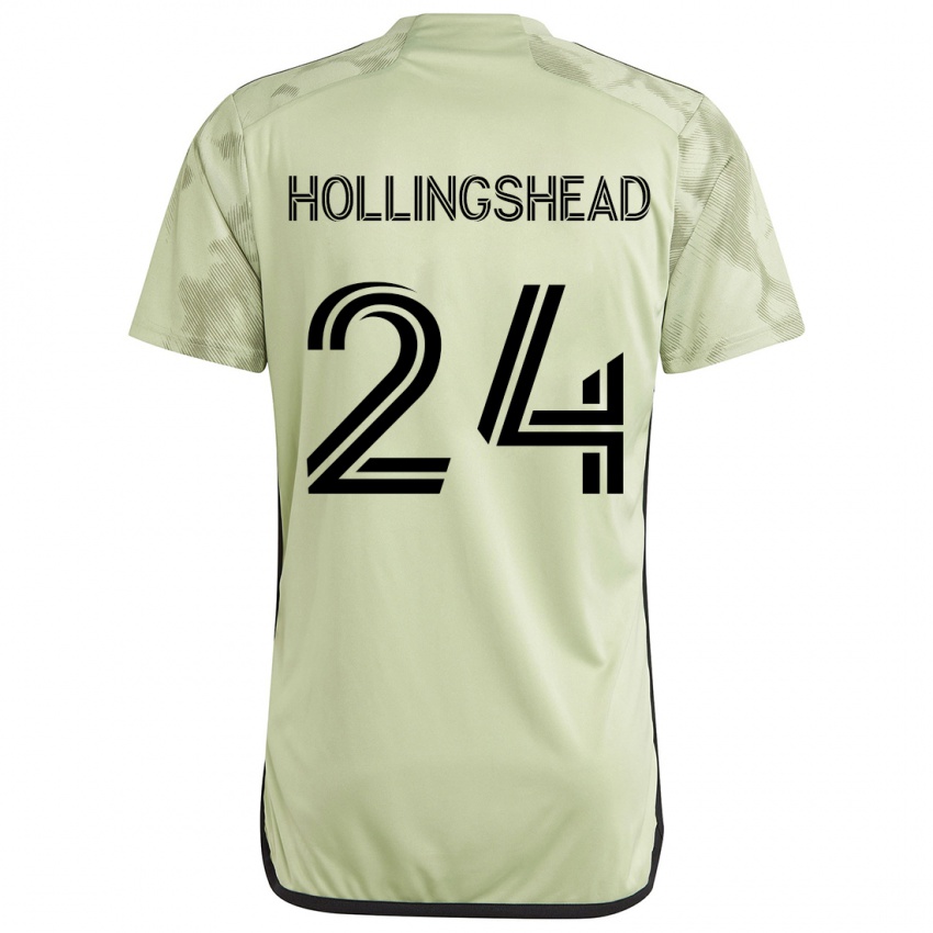 Niño Camiseta Ryan Hollingshead #24 Verde Claro 2ª Equipación 2024/25 La Camisa Argentina