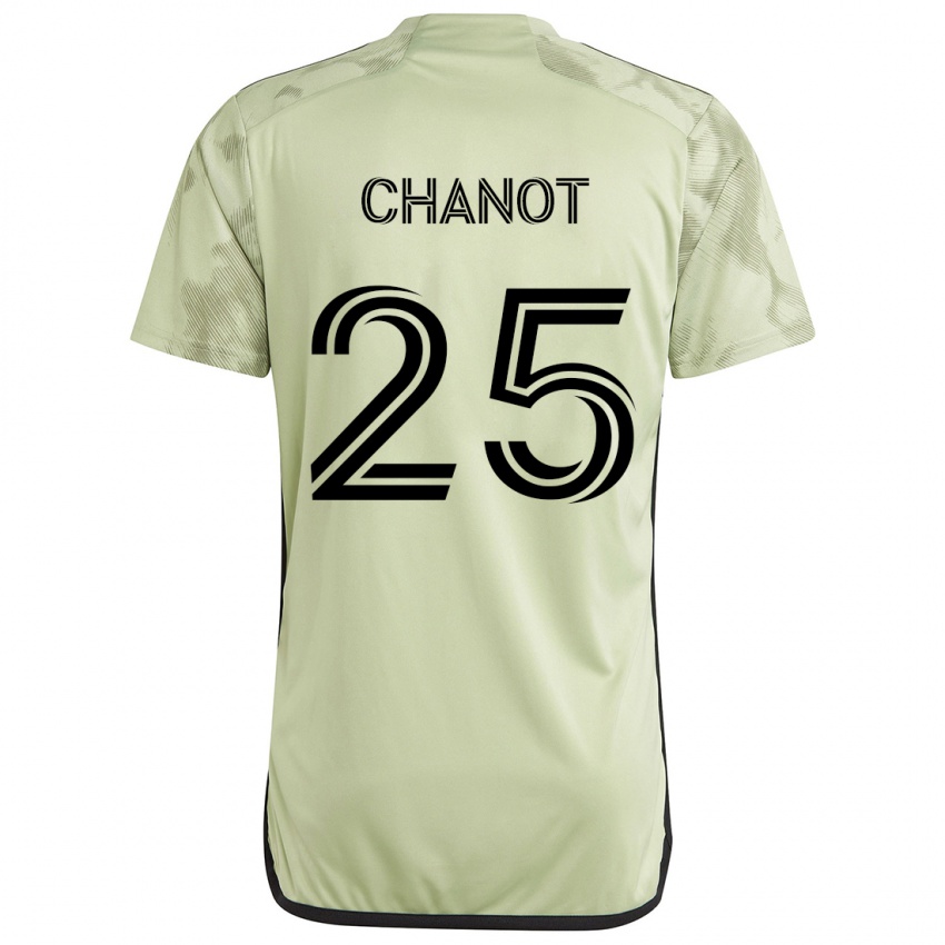 Niño Camiseta Maxime Chanot #25 Verde Claro 2ª Equipación 2024/25 La Camisa Argentina