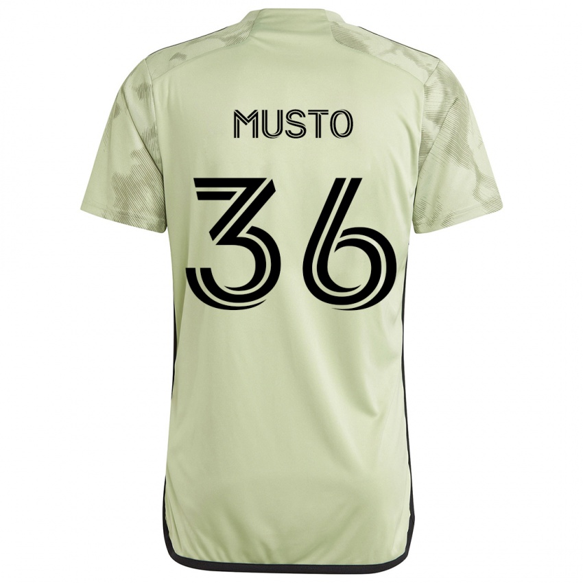 Niño Camiseta Tommy Musto #36 Verde Claro 2ª Equipación 2024/25 La Camisa Argentina