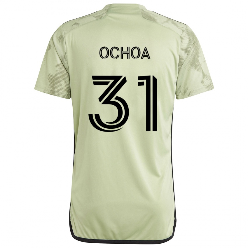 Niño Camiseta David Ochoa #31 Verde Claro 2ª Equipación 2024/25 La Camisa Argentina