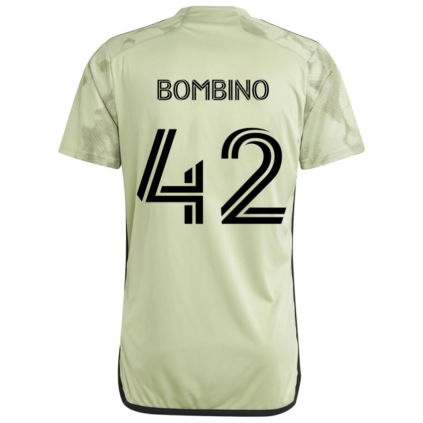 Niño Camiseta Luca Bombino #42 Verde Claro 2ª Equipación 2024/25 La Camisa Argentina