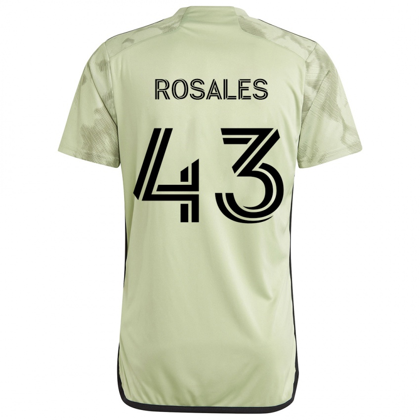 Niño Camiseta Diego Rosales #43 Verde Claro 2ª Equipación 2024/25 La Camisa Argentina