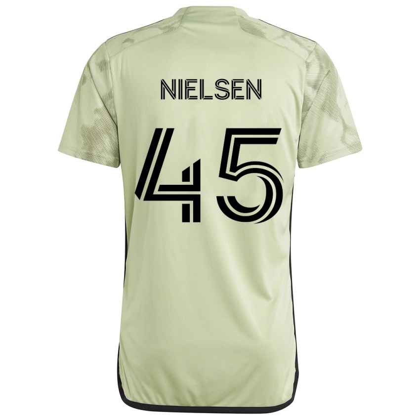 Niño Camiseta Kenny Nielsen #45 Verde Claro 2ª Equipación 2024/25 La Camisa Argentina